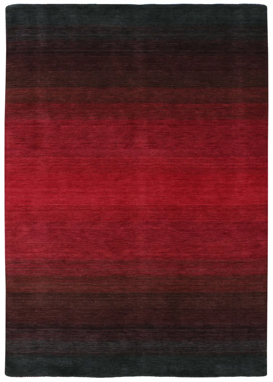 obrazek 1 Luksusowy czerwony dywan cieniowany - PANORAMA BLACK RED 7006