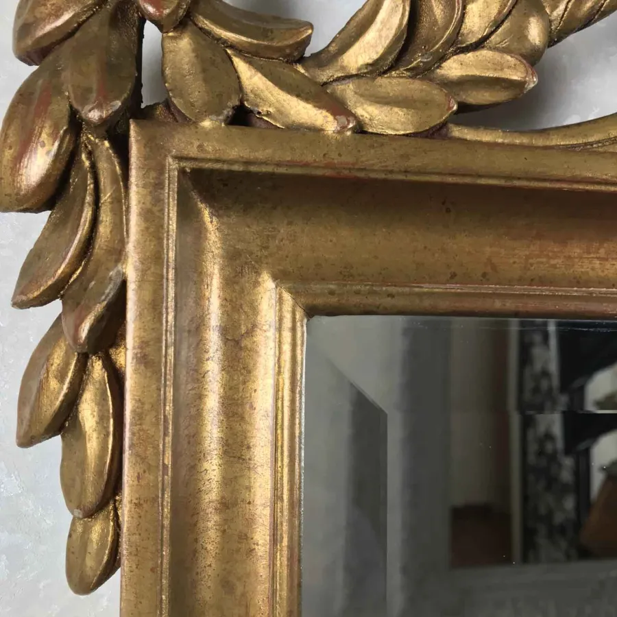 obrazek 4 Pozłacane lustro z rzeźbioną listwą z elementami w stylu Empire