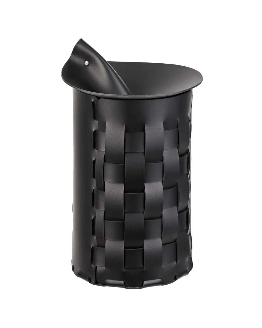 obrazek 5 Ekskluzywny skórzany koszyk Bottega Ø22хH35 cm