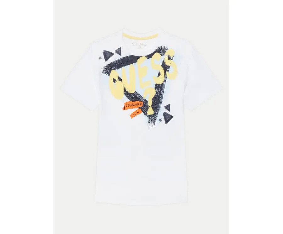 obrazek 1 Guess T-Shirt L5GI00 K8HM4 Biały Regular Fit