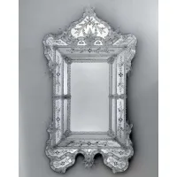 Picture Luxurious handmade and engraved Murano Venetian mirror