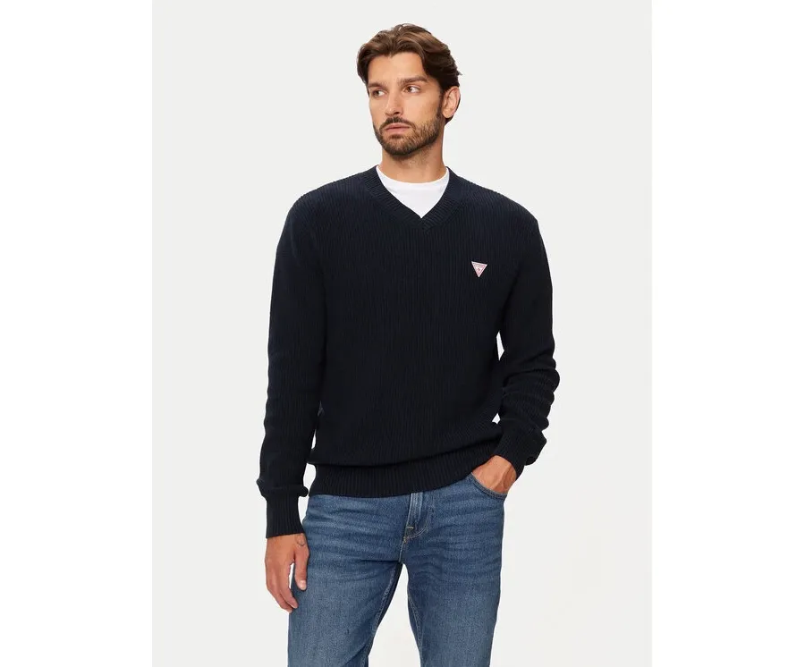 obrazek 1 Guess Sweter M4BR33 Z3HM1 Granatowy Regular Fit
