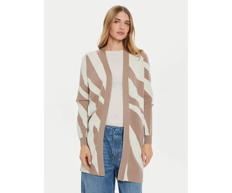 obrazek 1 Vero Moda Kardigan Nancy 10310777 Beżowy Loose Fit