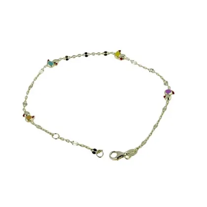 Zdjęcie Dziewczęca bransoletka z emaliowanymi pisklętami