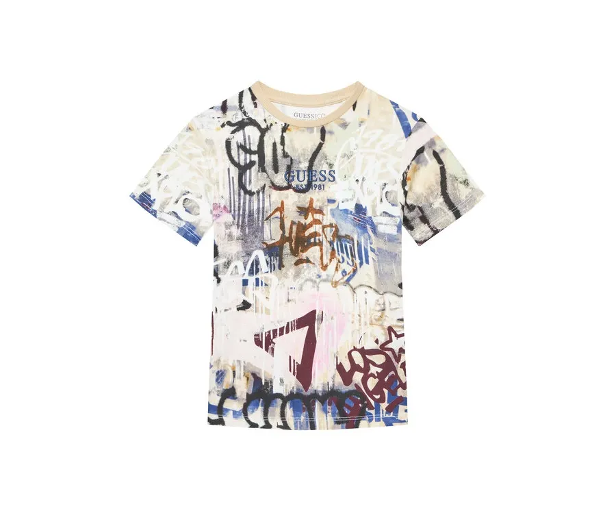obrazek 1 Guess T-Shirt L5YI19 K8HM4 Kolorowy Regular Fit