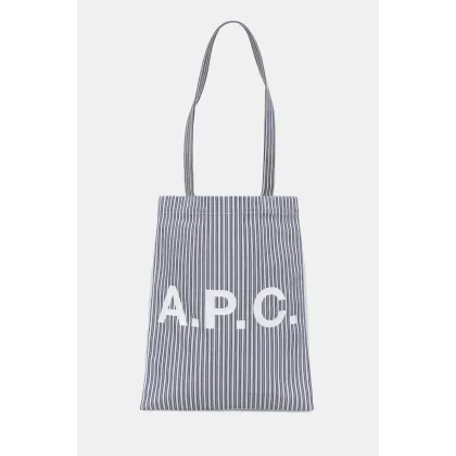 Zdjęcie A.P.C. torebka Tote Lou kolor niebieski COHDO-M61442