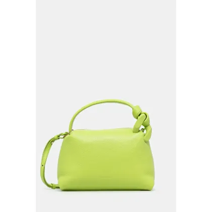 Zdjęcie JW Anderson torebka skórzana The Jwa Small Corner Bag kolor zielony HB0619.LA0332.526