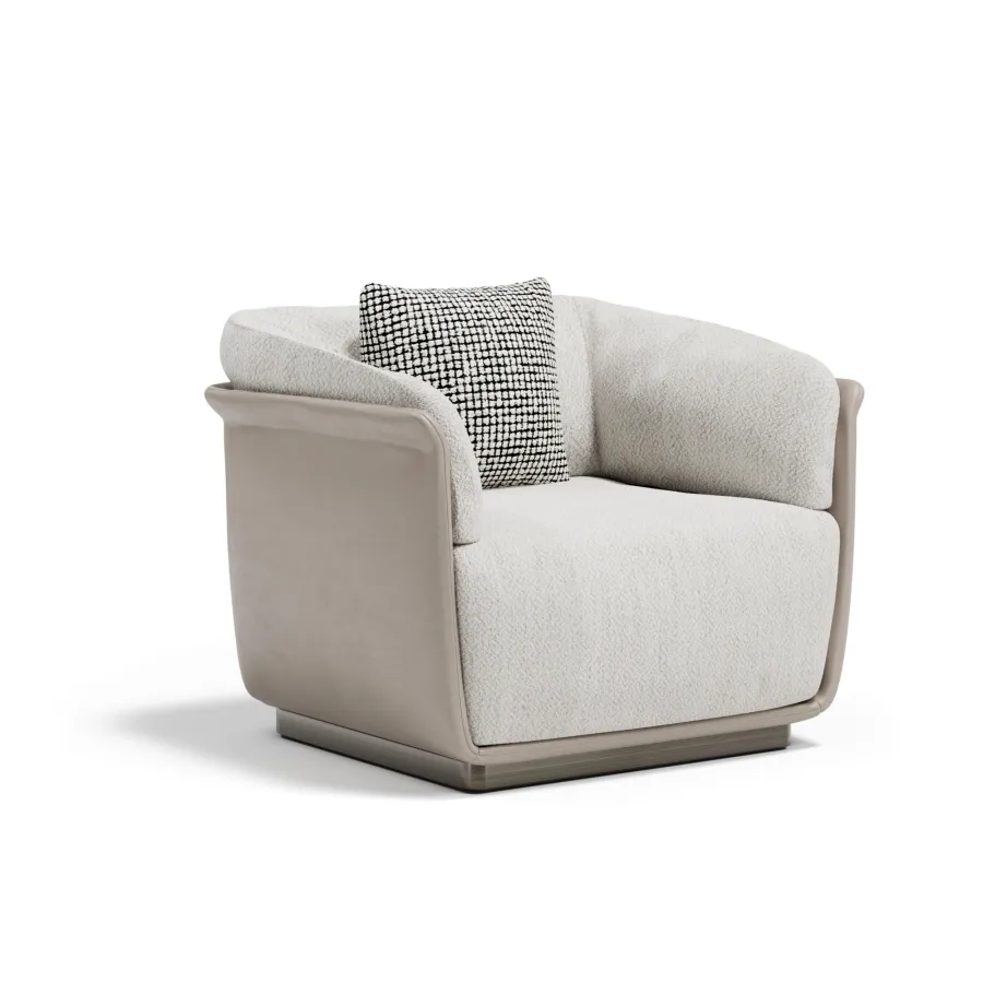 obrazek 2 Wspaniały fotel do salonu w stylu modernistycznym - prosto z Włoch