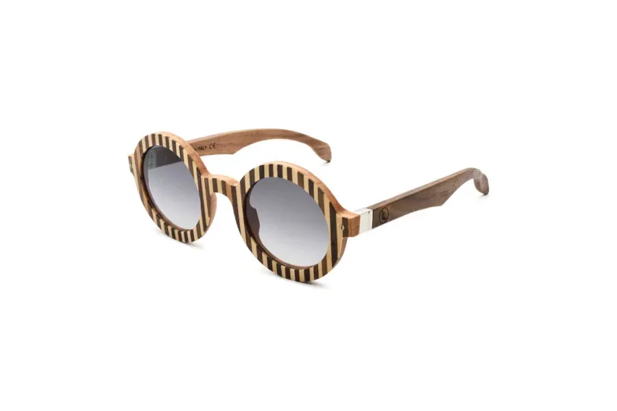 obrazek 1 Drewniane okulary, damskie z okrągłymi oprawkami - Legno Light