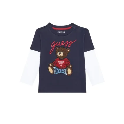 Zdjęcie Guess Bluzka N4BI08 I3Z14 Granatowy Regular Fit