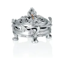 Picture Silver plated box for jewellery for women