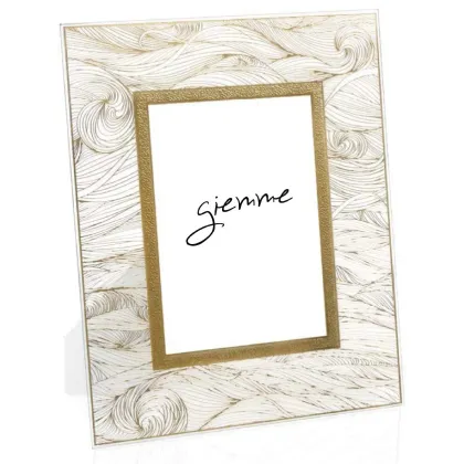 Picture Stylish photo frame 20x25 cm with original gold decoration