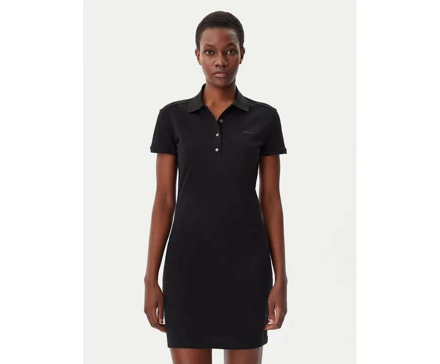 obrazek 1 Lacoste Sukienka codzienna EF5473 Czarny Slim Fit