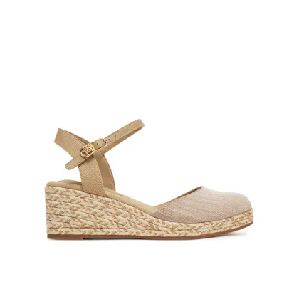 Zdjęcie Tommy Hilfiger Espadryle Chambray Mid Wedge Espad FW0FW08477 Beżowy