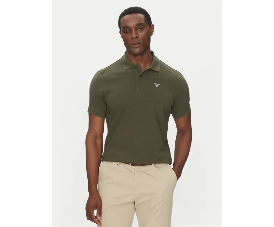 obrazek 1 Barbour Polo Original Sports MML0358OL71 Zielony Tailored Fit