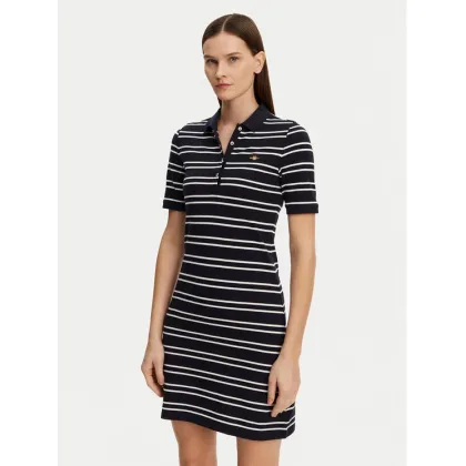 Zdjęcie Gant Sukienka codzienna Striped Shield 4200571 Granatowy Slim Fit