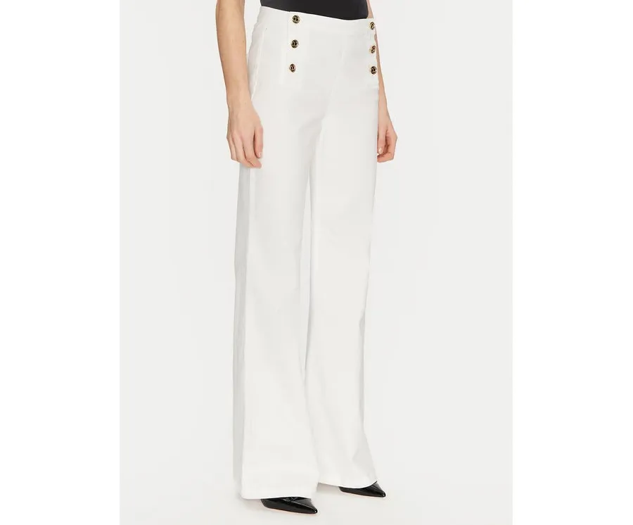 obrazek 1 TWINSET Jeansy 251TP2590 Écru Wide Leg