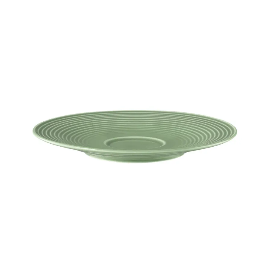 obrazek 3 Stylowy porcelanowy duży spodek 16,5 cm w kolorze zieleni - Seltmann Weiden
