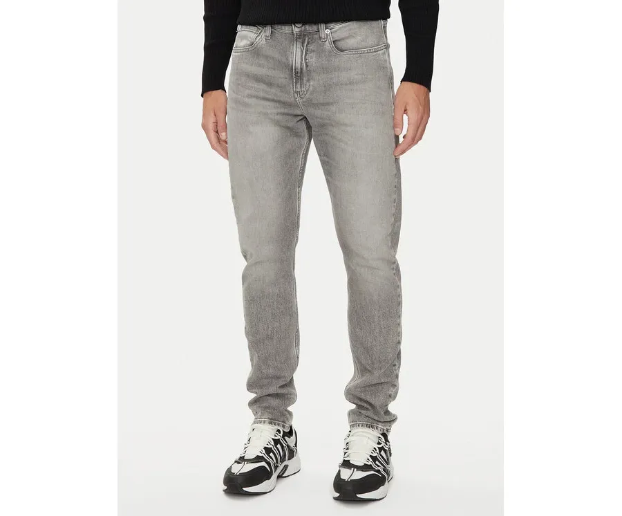 obrazek 1 Calvin Klein Jeans Jeansy J30J324833 Szary Slim Fit
