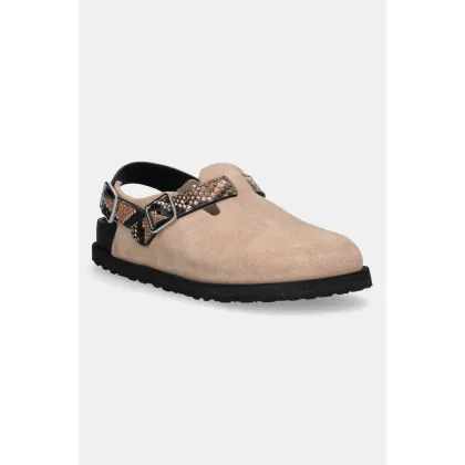 Zdjęcie Birkenstock 1774 sandały zamszowe Tokio EXQ LE damskie kolor beżowy 1030012