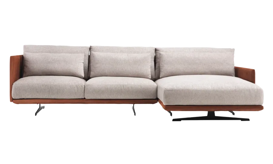 obrazek 4 Szara elegancka sofa do salonu – Daytona