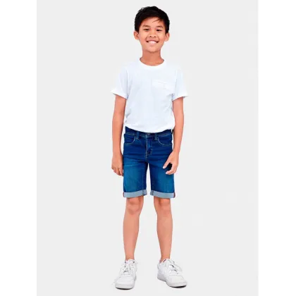 Zdjęcie NAME IT Szorty jeansowe Sofus 13150022 Granatowy Slim Fit