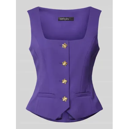 Zdjęcie Kamizelka z prostokątnym dekoltem