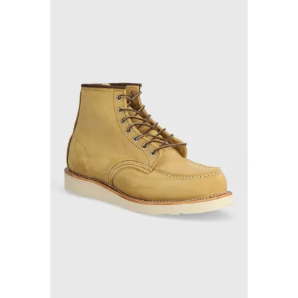 Zdjęcie Red Wing buty zamszowe Moc Toe męskie kolor beżowy 8833