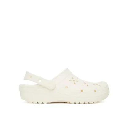 Zdjęcie Crocs Klapki Classic Floral Cut-Out Clog 210927 Écru