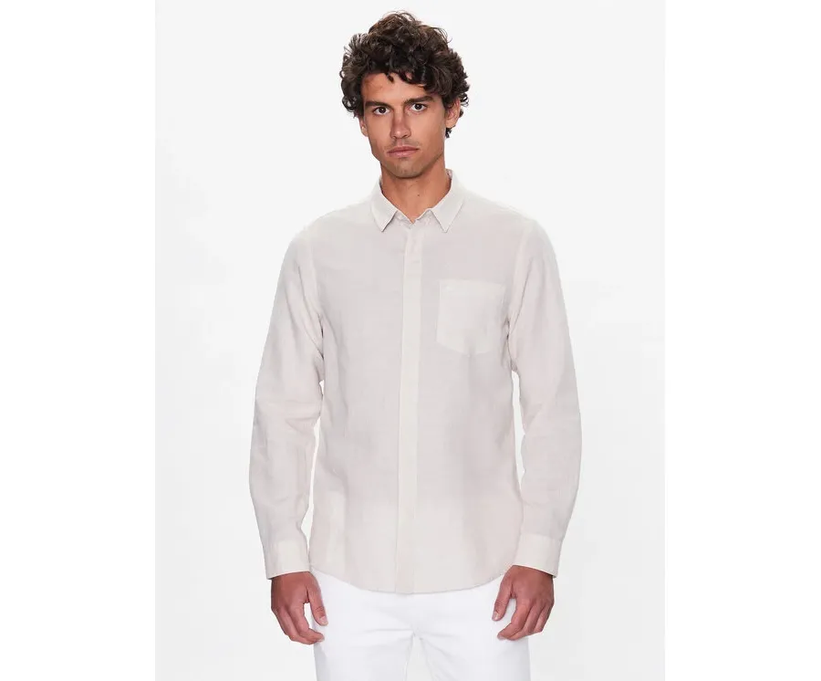 obrazek 1 Calvin Klein Koszula K10K108664 Beżowy Regular Fit