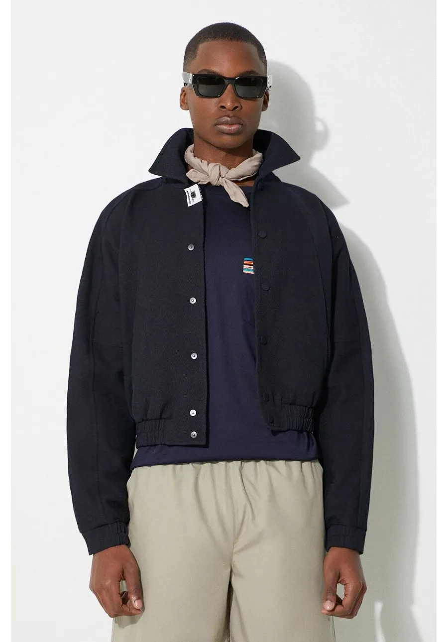 obrazek 1 Ader Error kurtka wełniana Jacket kolor granatowy przejściowa BN01SSJK0810