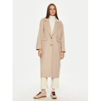 Zdjęcie American Vintage Płaszcz wełniany Dadoulove DADO17KH24 Beżowy Oversize