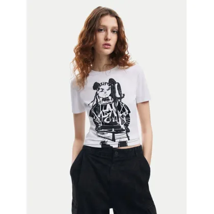 Zdjęcie Desigual T-Shirt Choi Lacroix 24WWTK90 Biały Slim Fit