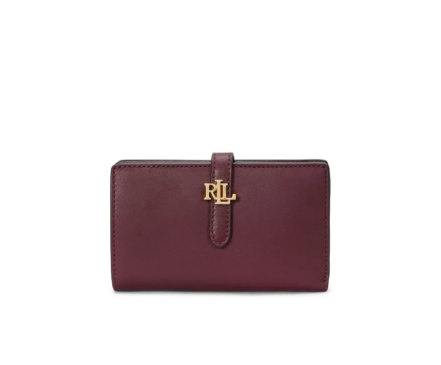 obrazek 1 LAUREN RALPH LAUREN Duży Portfel Damski 432915358004 Bordowy