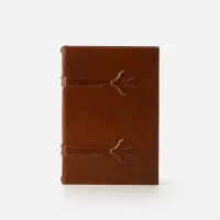 Picture A prestigious notebook with a hard leather cover