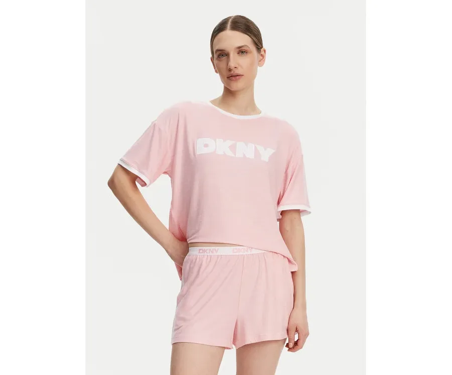 obrazek 1 DKNY Piżama YI80039 Różowy Regular Fit