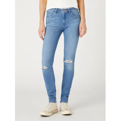 Zdjęcie Wrangler Jeansy W28KXR37T 112332352 Niebieski Skinny Fit