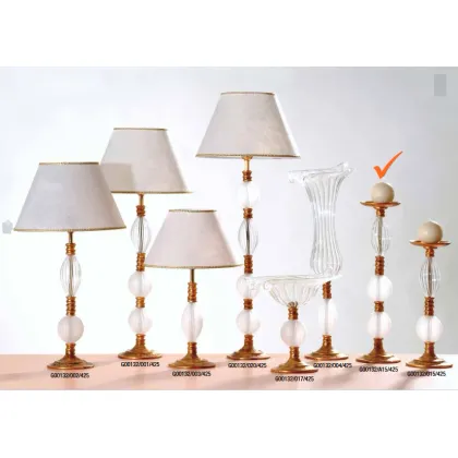 Zdjęcie Orginalny włoski świecznik ze szkła