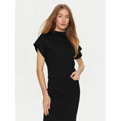 Zdjęcie ViCOLO Bluzka TS0495 Czarny Regular Fit