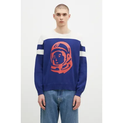 Zdjęcie Billionaire Boys Club sweter z domieszką kaszmiru Astro Knitted Crewneck kolor granatowy B24325