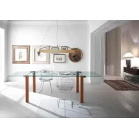 Picture Table with extendable element and wooden legs - Tonelli Design