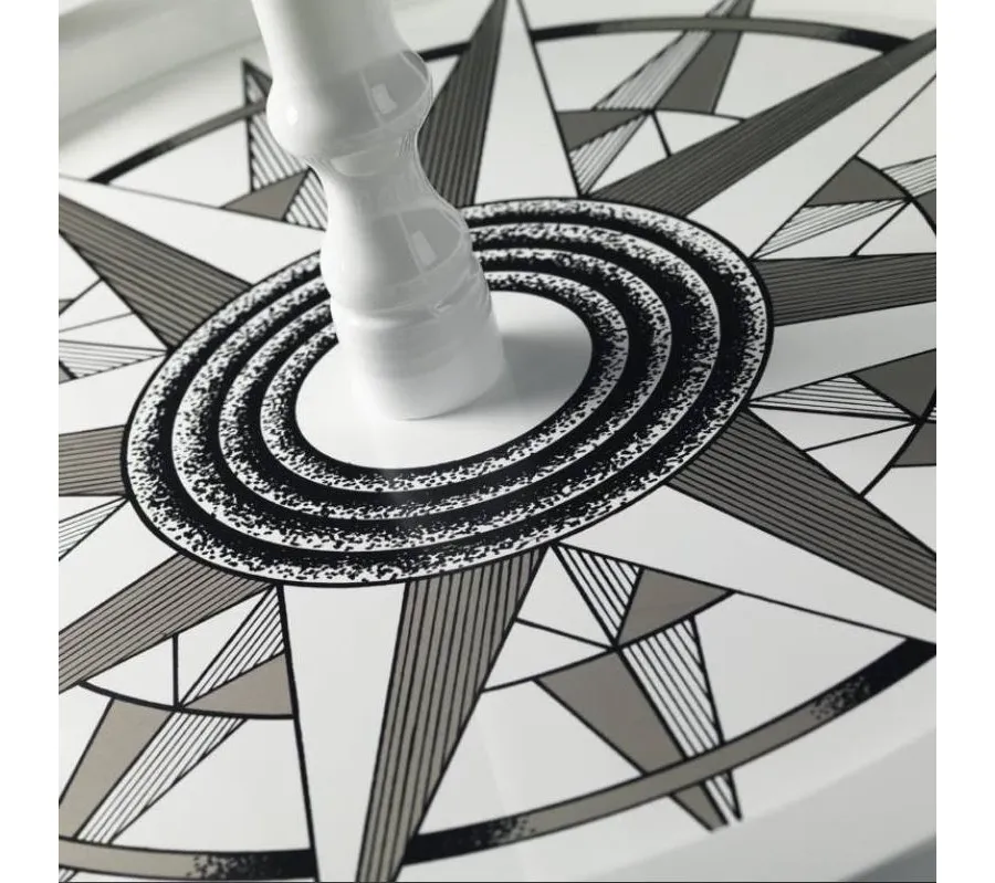 obrazek 3 Designerski globobarek do biura lub gabinetu - białe wykończenie