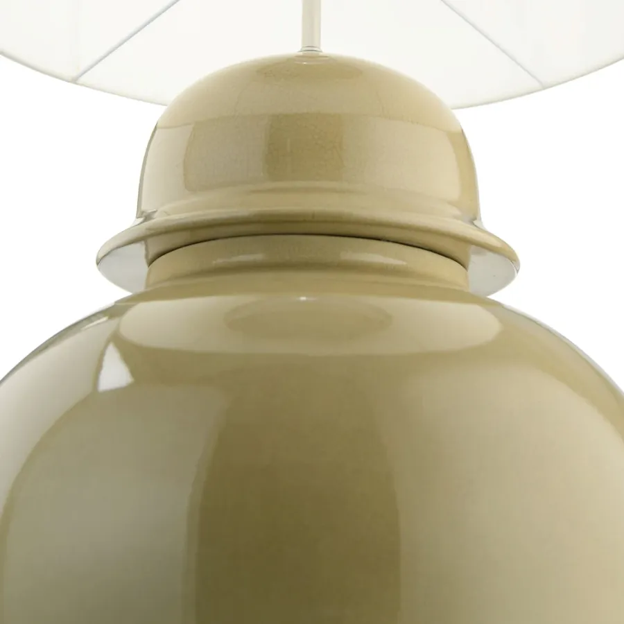 obrazek 4 Lampa stołowa z glazurowanej ceramiki  H.85xL.40xP.40 cm