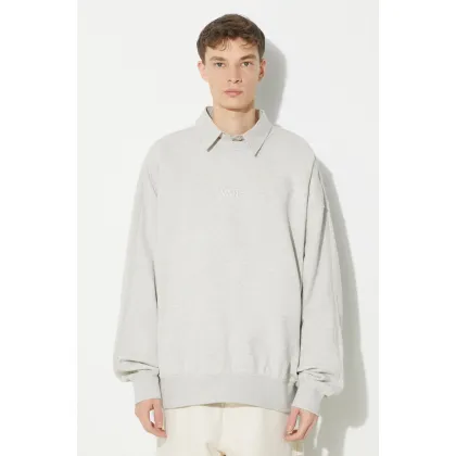 Zdjęcie Vans bluza bawełniana Premium Standards Crew Fleece LX męska kolor beżowy melanżowa VN000GBWRKZ1