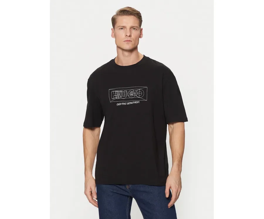 obrazek 1 HUGO T-Shirt Nufrancos 50532095 Czarny Regular Fit
