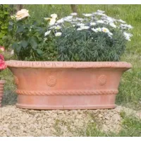 Zdjęcie Podłużna donica z terakoty do ogrodu - Fornace Masini