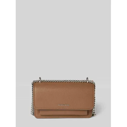 Zdjęcie Torebka ze skóry bydlęcej z detalem z logo model ‘CLAIRE’