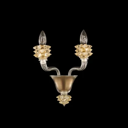 Zdjęcie Bardzo gustowny kinkiet prosto z Włoch - szkło murano