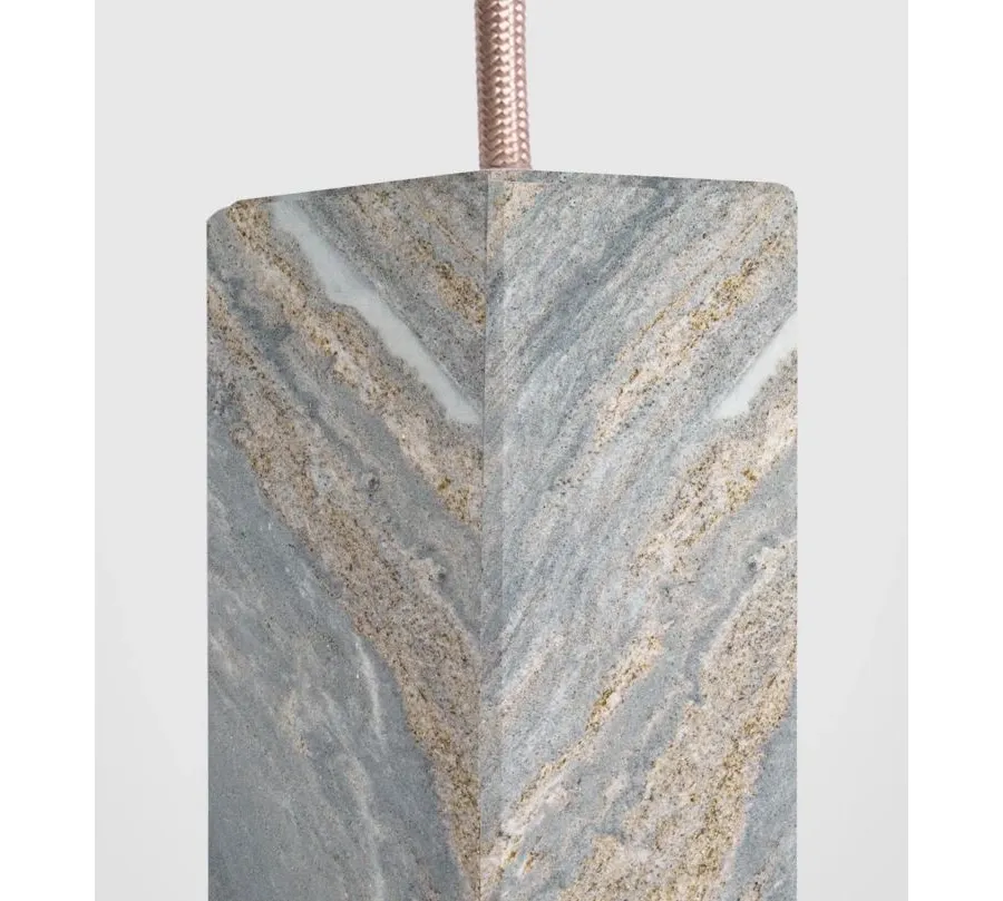 obrazek 4 Wykwintna lampa wisząca z litego marmuru Palissandro Blu Nuvolato