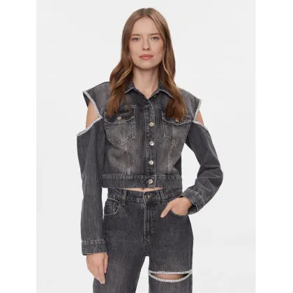 Zdjęcie Liu Jo Kurtka jeansowa UA4117 D4891 Szary Regular Fit